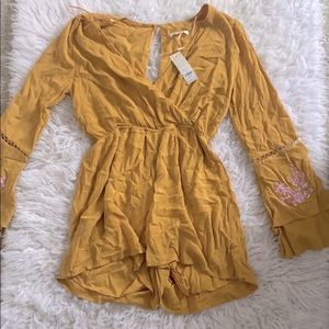 Francescas yellow long sleeve romper